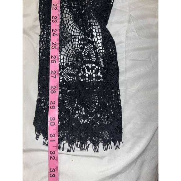 ALEXIS Black Lace Up Pants With Floral Pattern size Medium - Picture 7 of 10